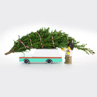 Candylab's Candycar in Teal Wagon • Vintage Wooden Station Wagon Car • Whimsical, Modern, Non-Toxic