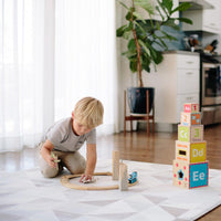 The Lulu Rug by Ruggish • Two-Sided, Memory Foam Play Mat with Modern, Geometric Designer Rug Pattern