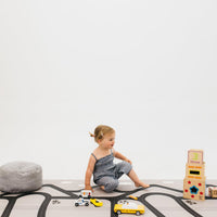 The Lulu Rug by Ruggish • Two-Sided, Memory Foam Play Mat with Interactive Play Map on the Back