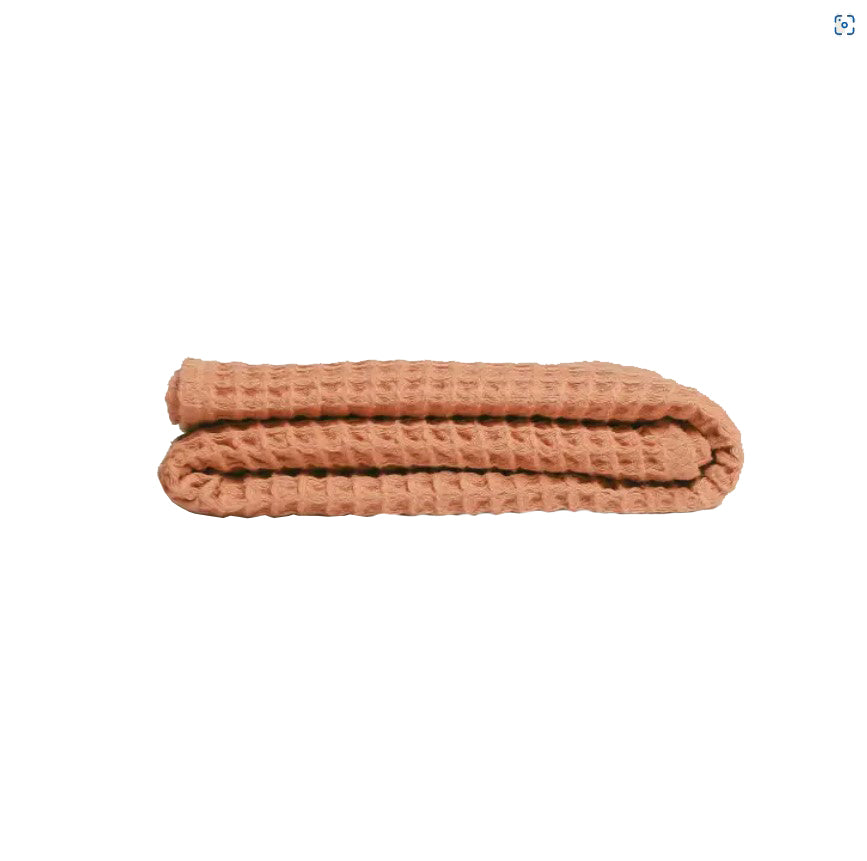 The Weightless Waffle Throw Baby Blanket Terra Cotta Ruggish Co