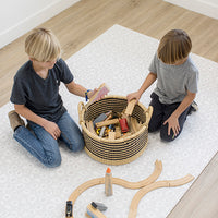 Striped Floor Baskets