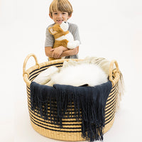 Striped Floor Baskets