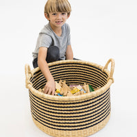 Striped Floor Baskets