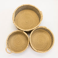 Striped Floor Baskets
