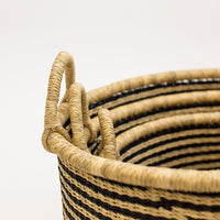 Striped Floor Baskets