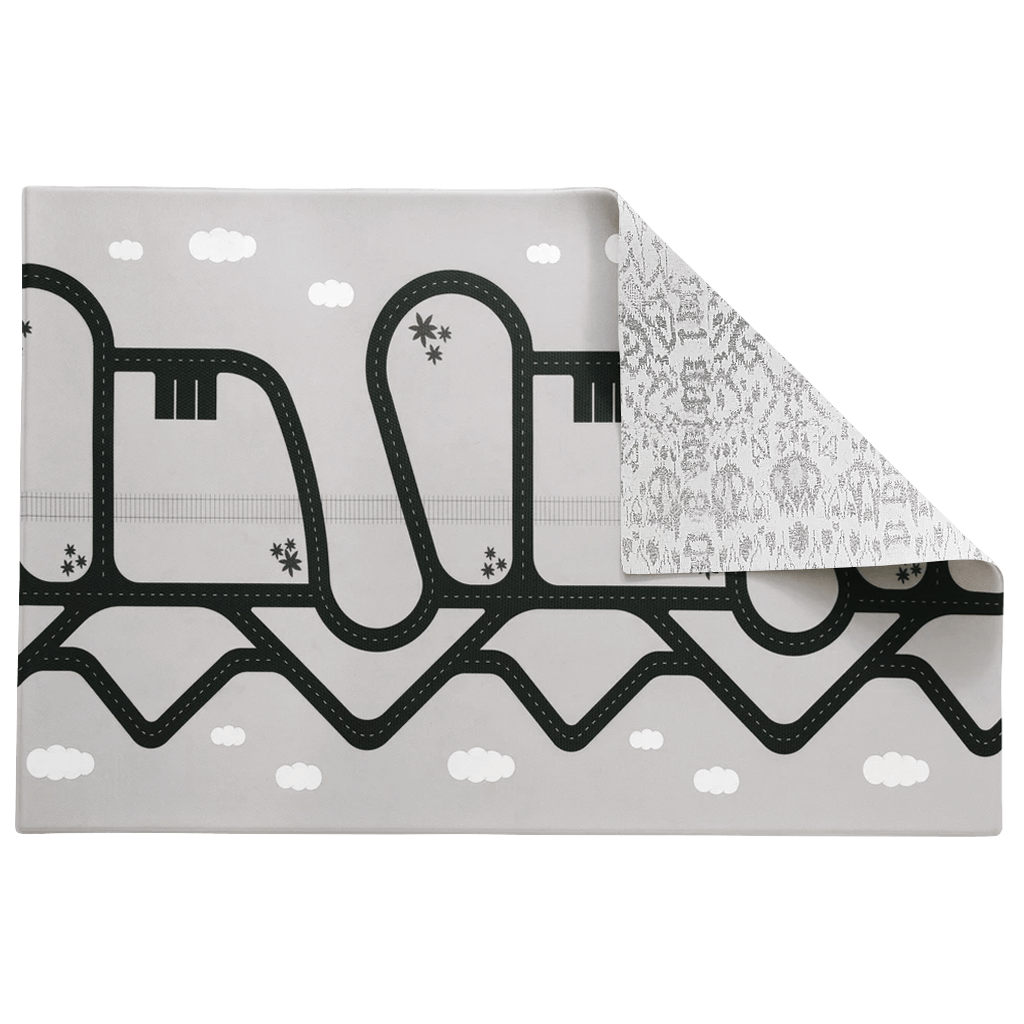 The Romy Rug by Ruggish • Two-Sided, Memory Foam Play Mat with Interactive Play Map on the Back