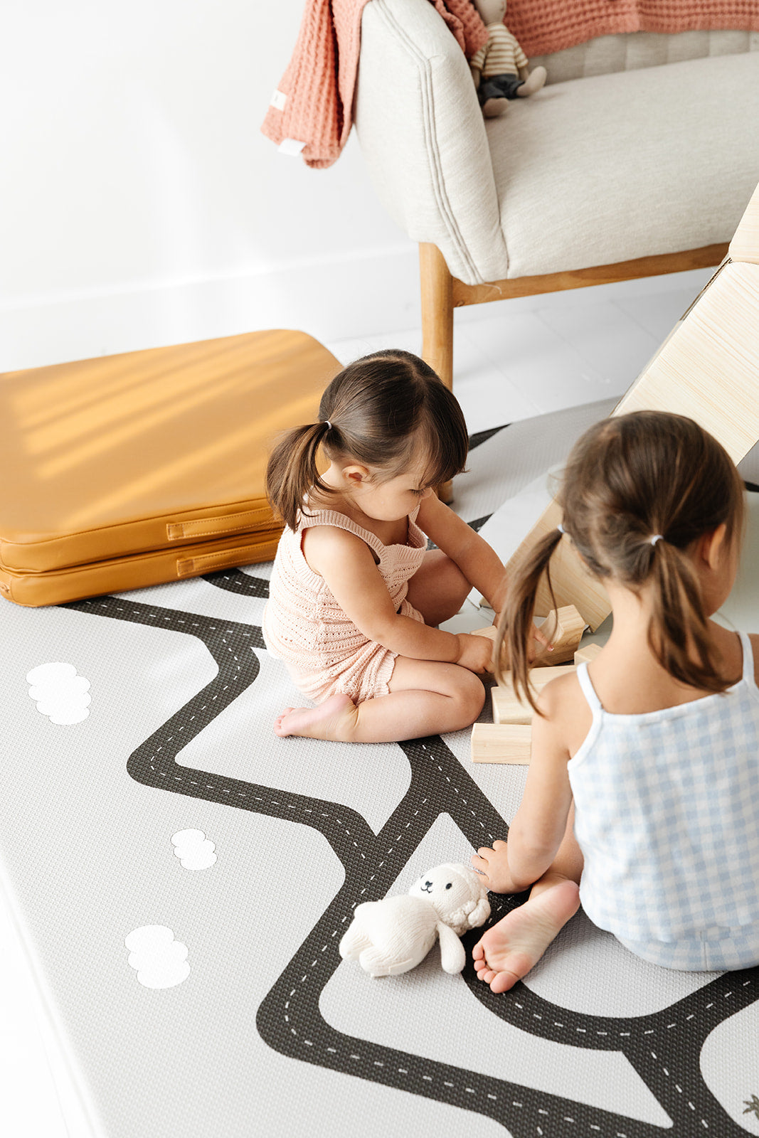Ruggish Play Pad - Camel and Grey – Ruggish Co