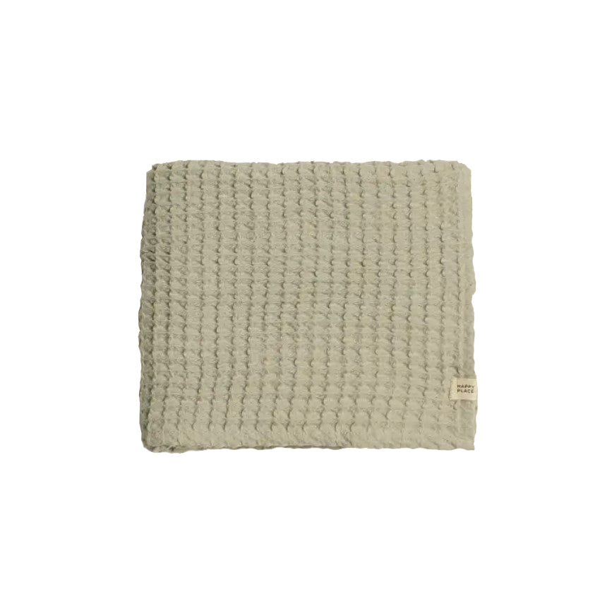 The Weightless Waffle Throw Baby Blanket - Aloe