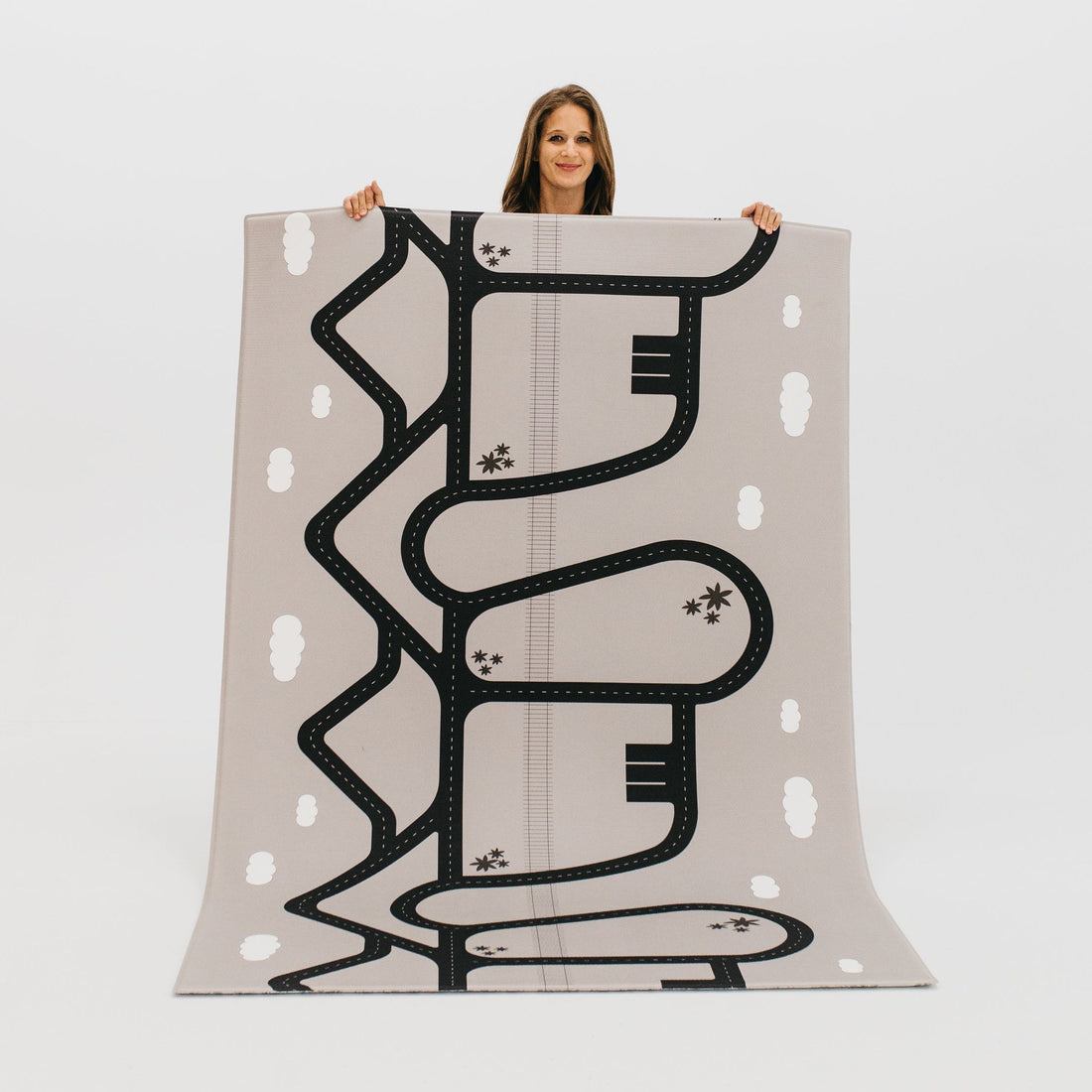 The Romy Rug by Ruggish • Two-Sided, Memory Foam Play Mat with Interactive Play Map on the Back