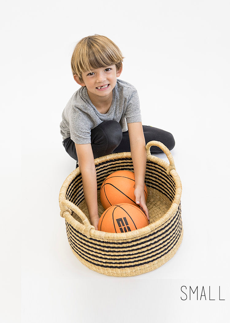 Striped Floor Baskets