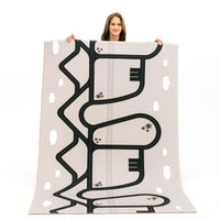 The Lulu Rug by Ruggish • Two-Sided, Memory Foam Play Mat with Interactive Play Map on the Back