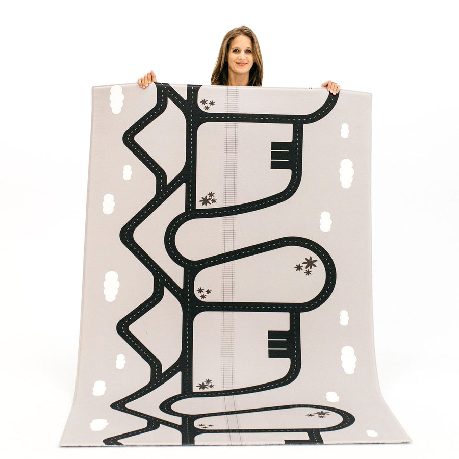The Liv Rug by Ruggish • Two-Sided, Memory Foam Play Mat with Interactive Play Map on the Back